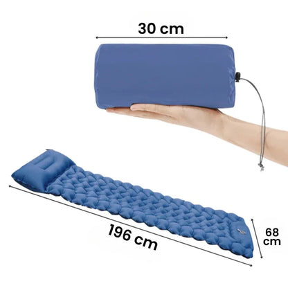 Matelas gonflable ultra-résistant et étanche avec pompe intégrée