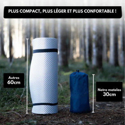 Matelas gonflable ultra-résistant et étanche avec pompe intégrée