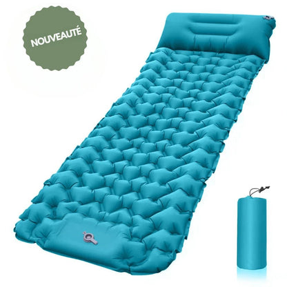 Matelas gonflable ultra-résistant et étanche avec pompe intégrée