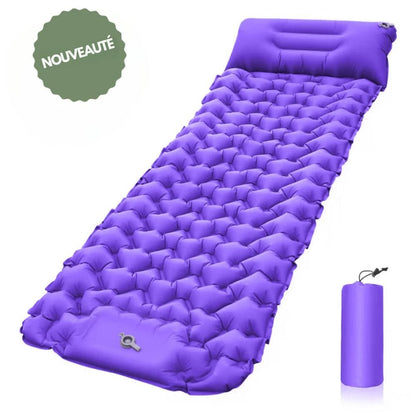 Matelas gonflable ultra-résistant et étanche avec pompe intégrée