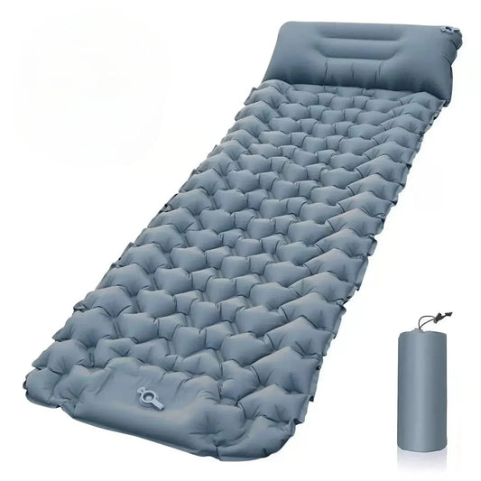 Matelas gonflable ultra-résistant et étanche avec pompe intégrée