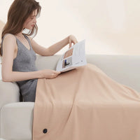 Office USB Electric Heated Blanket Wearable Heated Throw Blanket Adjustable 3 Levels Temperature Machine Washable Warmer Blanket