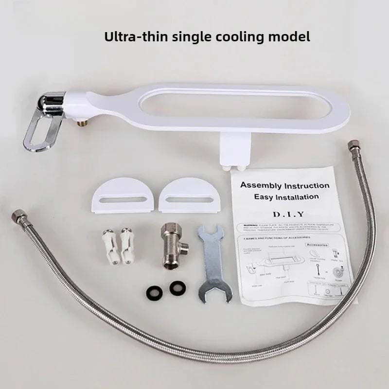 Ultra-Thin Non-Electric Dual Nozzle Bidet Attachment Adjustable Water Pressure Ideal for Pregnant Women