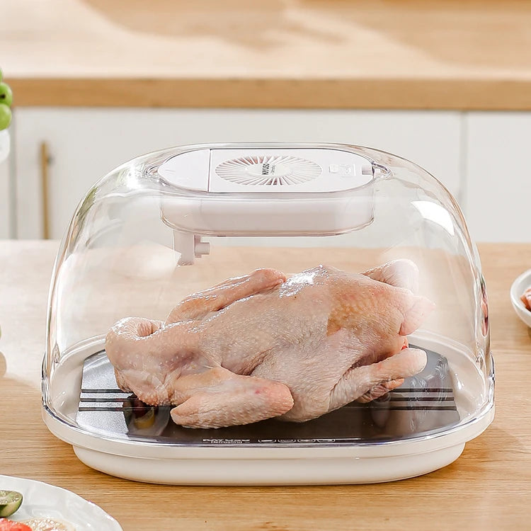 New Food Defroster With Non-Stick Thaw Board Plate Easy To Use Thawing Tool