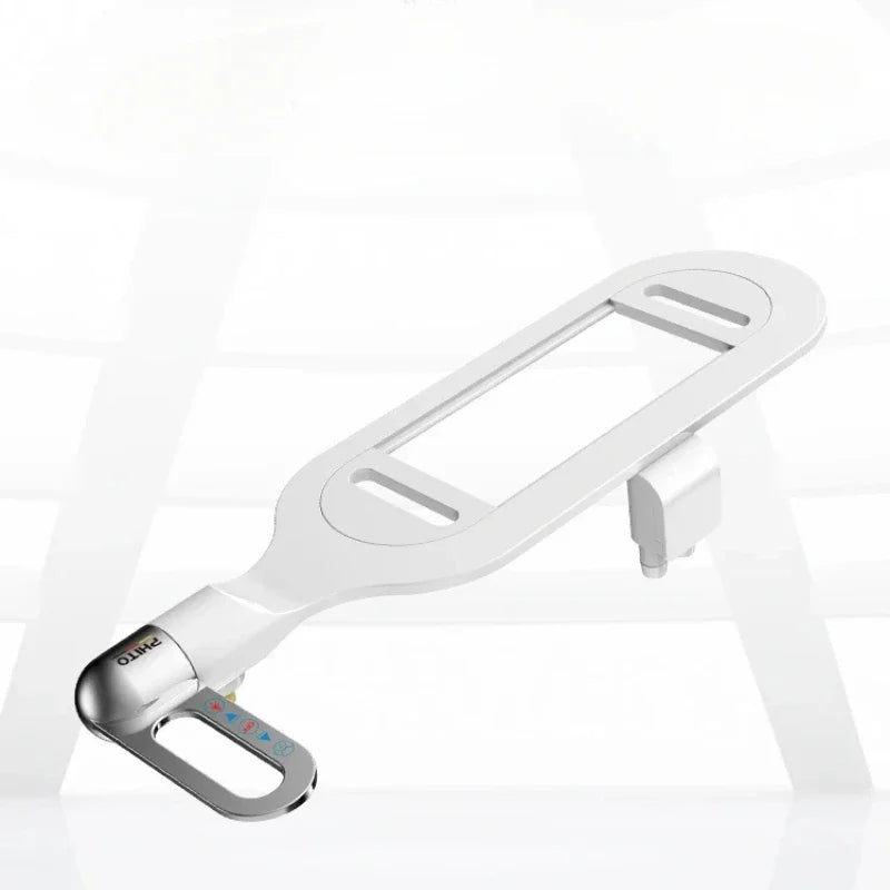 Ultra-Thin Non-Electric Dual Nozzle Bidet Attachment Adjustable Water Pressure Ideal for Pregnant Women