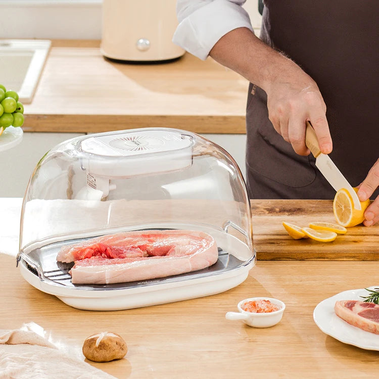 New Food Defroster With Non-Stick Thaw Board Plate Easy To Use Thawing Tool